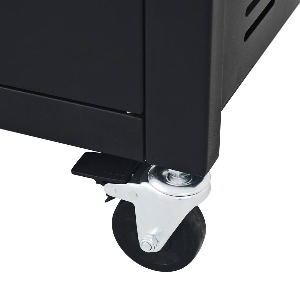 Even Embers 5-Burner Propane Gas Grill, Stainless Steel and Black L135