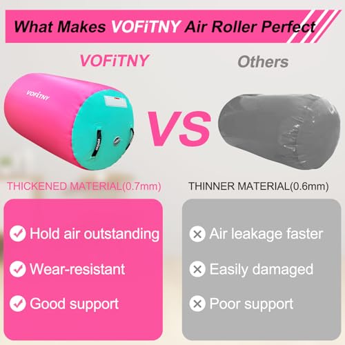VOFiTNY Inflatable Gymnastics Air Track Tumbling Mat with Pump L674