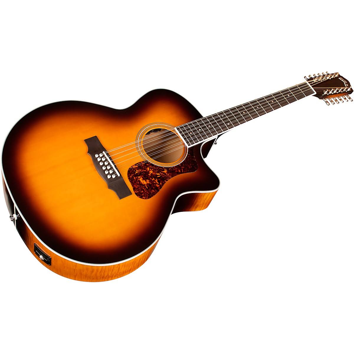 Guild F-2512CE Deluxe 12-String Acoustic-Electric Guitar, Antique Burst G5633