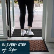 ubdyo Extra Durable Door Mat Non-Slip Outdoor Entrance 30" x 17" Bright Brown W5648