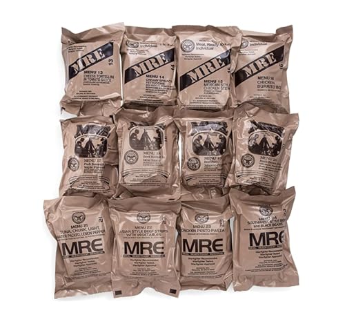 Wornick MRE Meals Ready to Eat 12 Pack Emergency Food Supply Y697