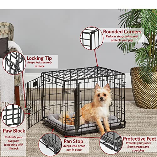 MidWest Homes for Pets Double Door 36-Inch Folding Dog Crate Y75670