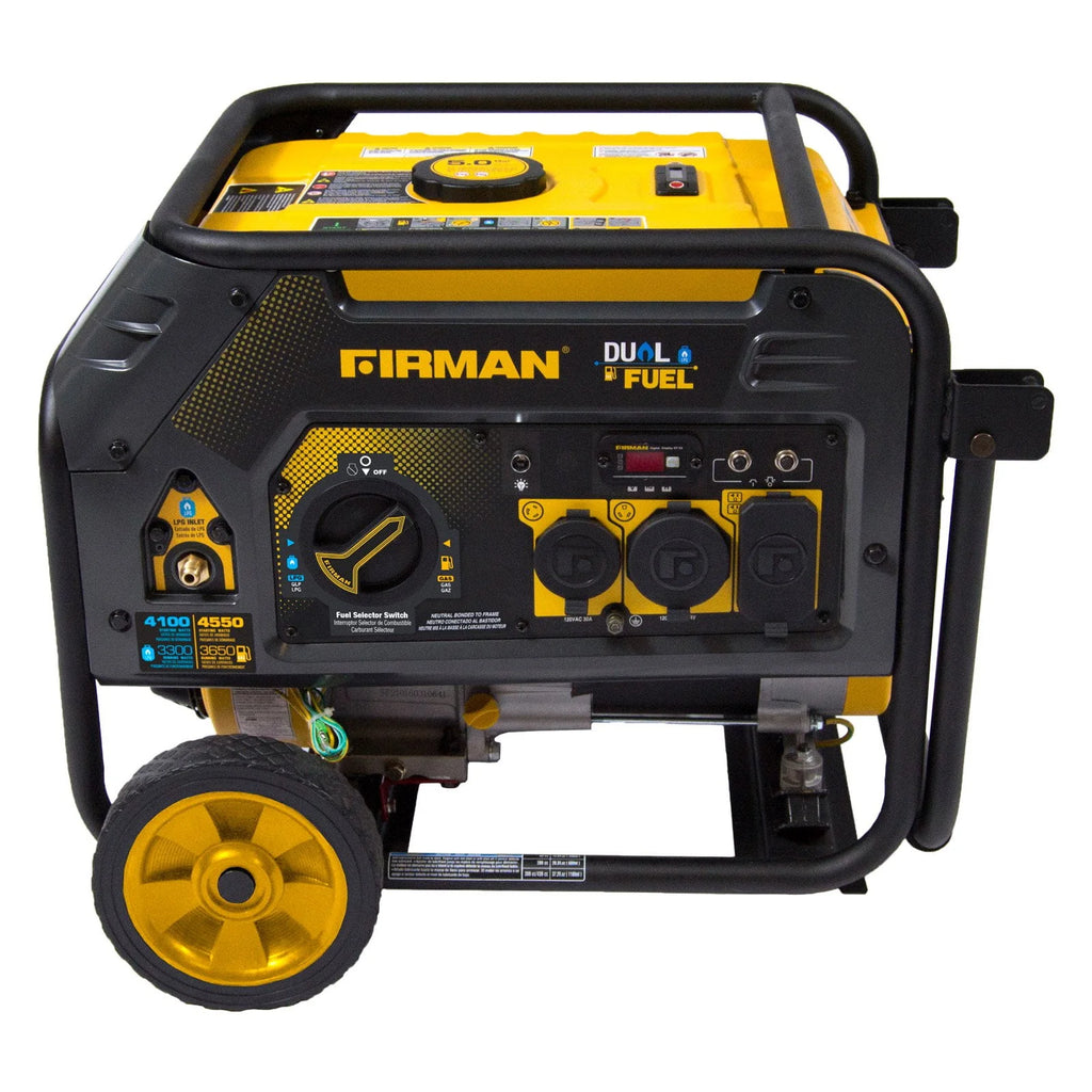 Firman H03652 4550/3650 Watt Dual Fuel Recoil Start Generator L891