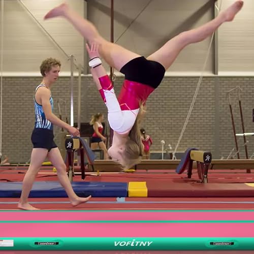VOFiTNY Inflatable Gymnastics Air Track Tumbling Mat with Pump L674