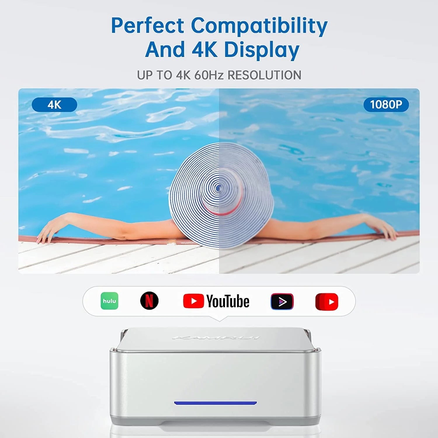 KAMRUI Mini PC N95 16GB 512GB Windows 11 Pro I112364