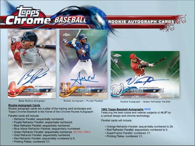 2018 Topps Chrome Baseball Blaster Box S43236