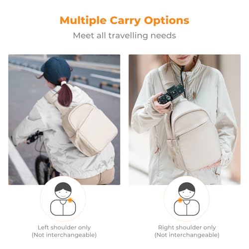 K&F Concept Camera Sling Bag Small Crossbody Shoulder Backpack for DSLR/Mirrorless U627