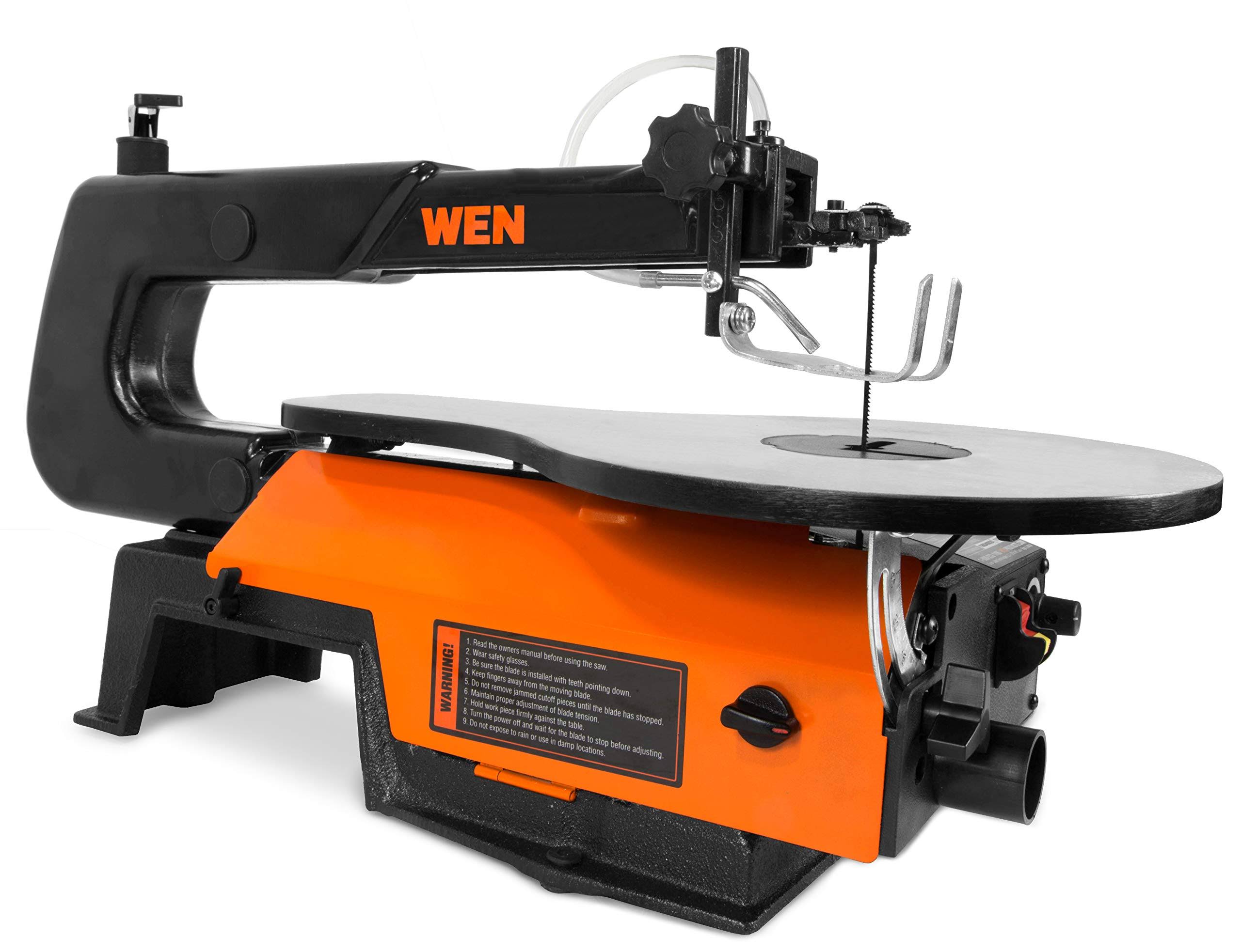Wen 3922 16-inch Variable Speed Scroll Saw with Easy-Access Blade Changes - Megean