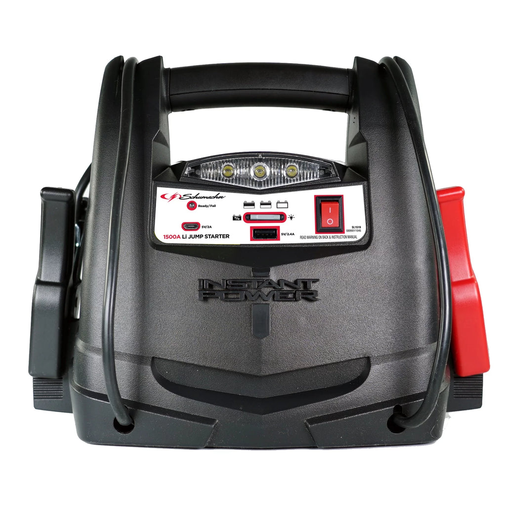 Schumacher SL1519 1500A 12V Lithium Jump Starter with Air Compressor C924977