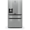 Midea 21.6-Cu. Ft. Cabinet Depth 4-Door French Door Refrigerator, Stainless Steel