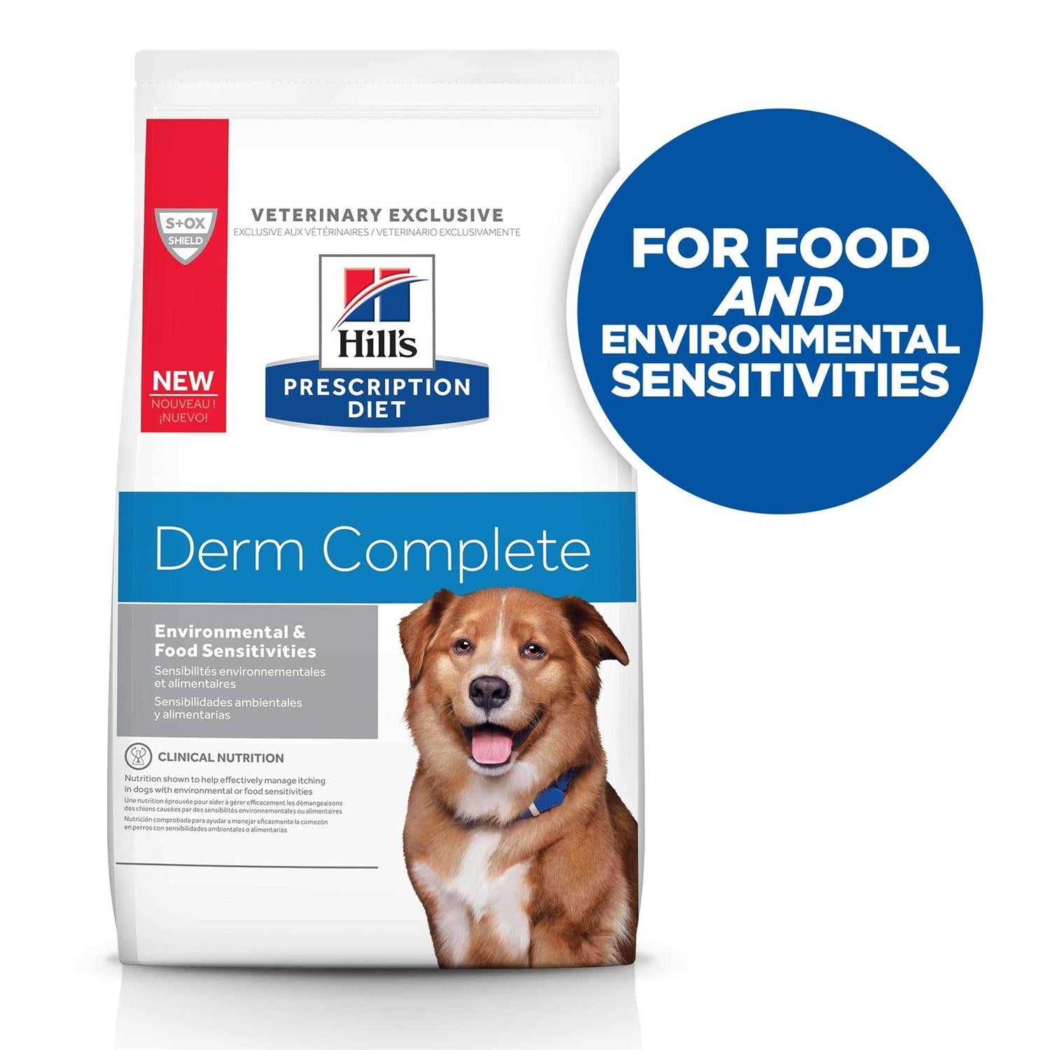 Hill’s Prescription Diet Derm Complete Dry Dog Food F563