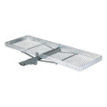 CURT 18100 60 x 20-Inch Aluminum Tray Hitch Cargo Carrier, 500 lbs Capacity, 2-in Folding Shank