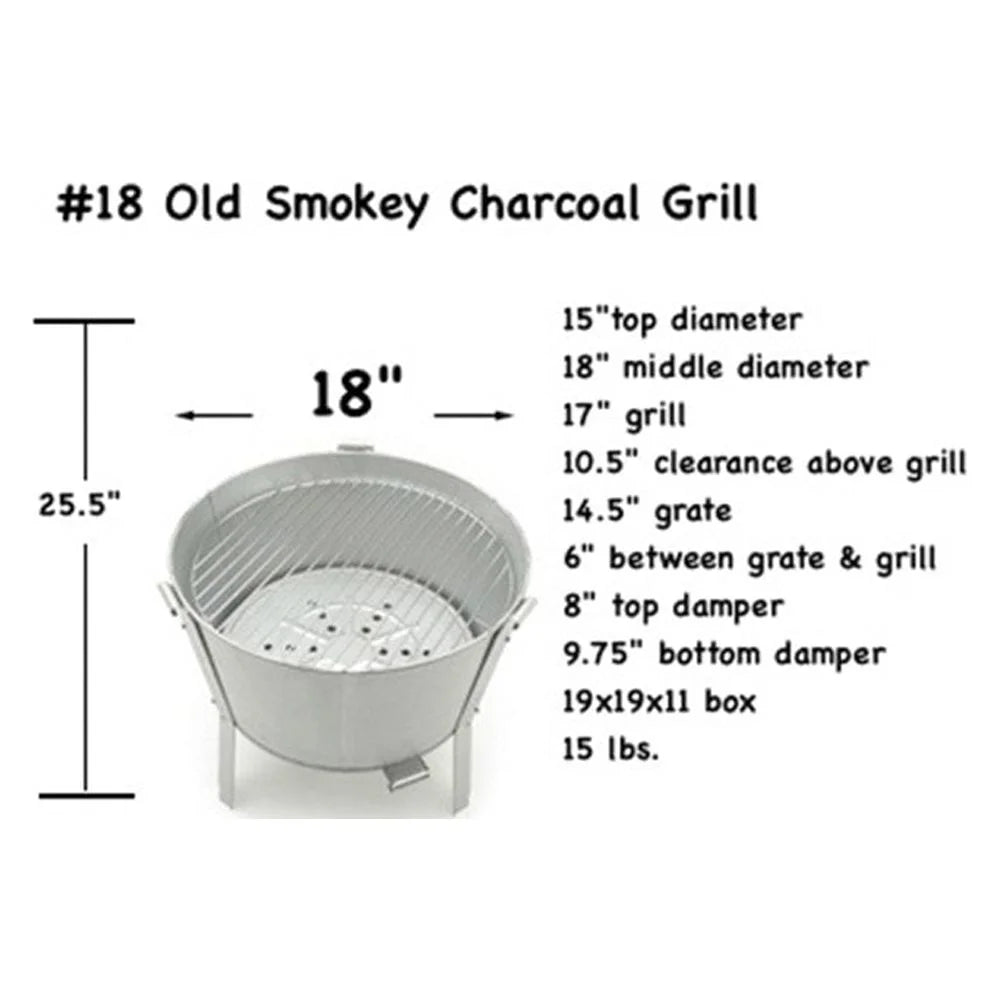 Old Smokey #18 Charcoal Grill A96001