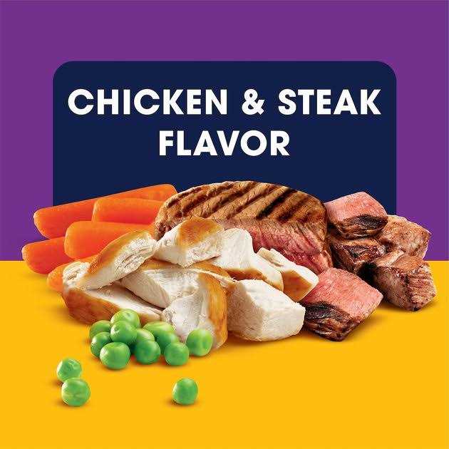 Pedigree Tender Bites Adult Dry Dog Food Chicken and Steak W498319