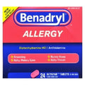 Benadryl Ultratabs Antihistamine Cold & Allergy Relief Tablets, 24 Ct