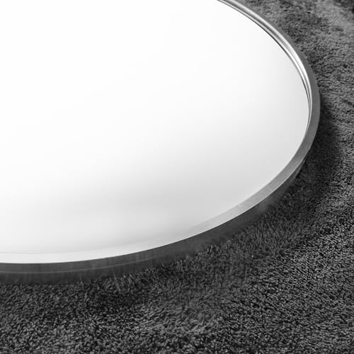 Arched Floor Mirror 58"x18" Full Length with Stand, Aluminum Frame, Black S856658