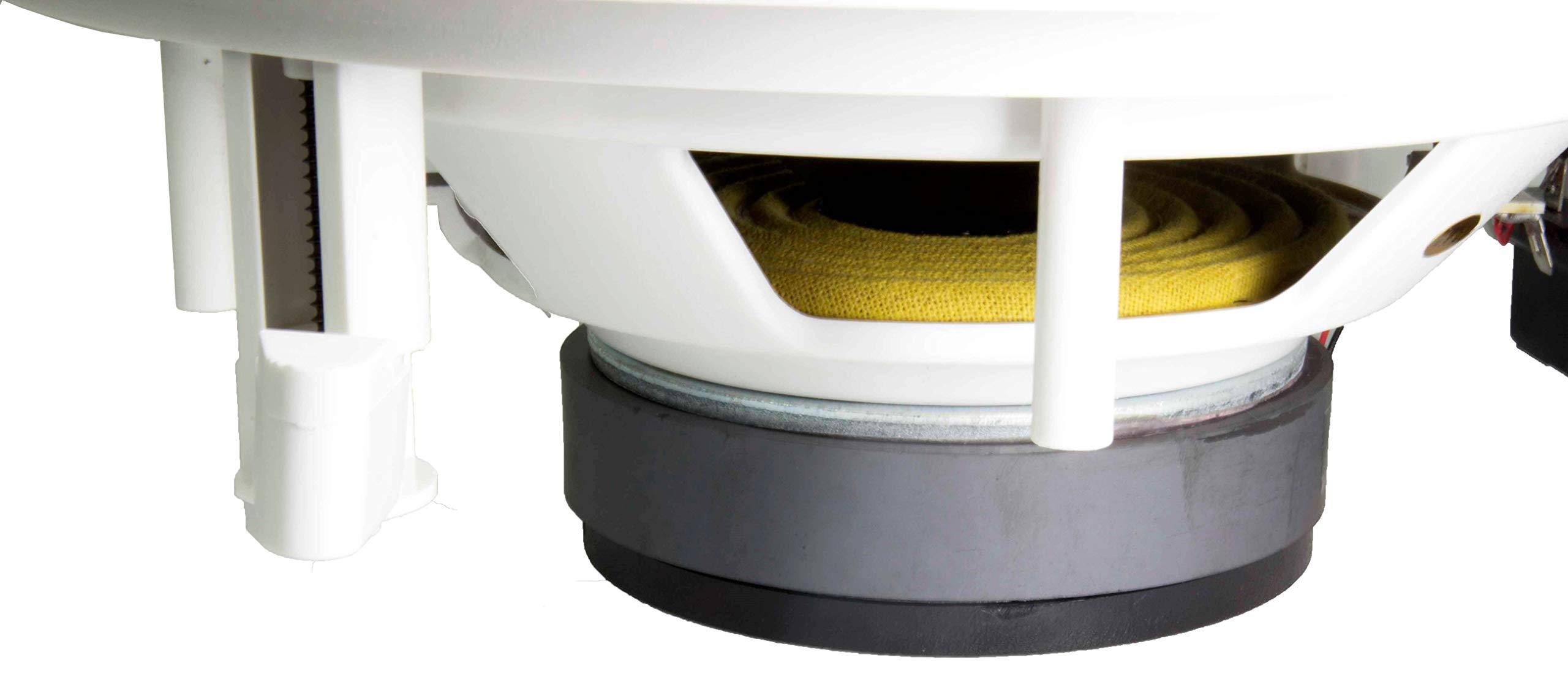 Pyle Pdic81rd 8x22 1000W Round Wall and Ceiling Speakers 2 Pair F161