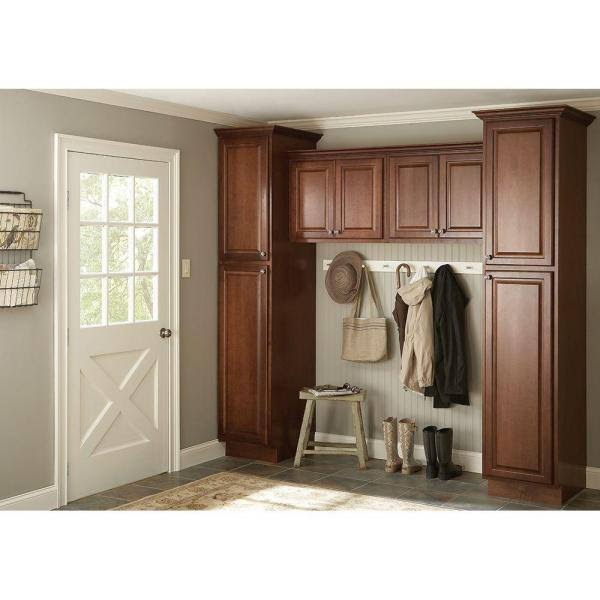 Hampton Assembled 36x30x12 in. Wall Kitchen Cabinet in Cognac R5985