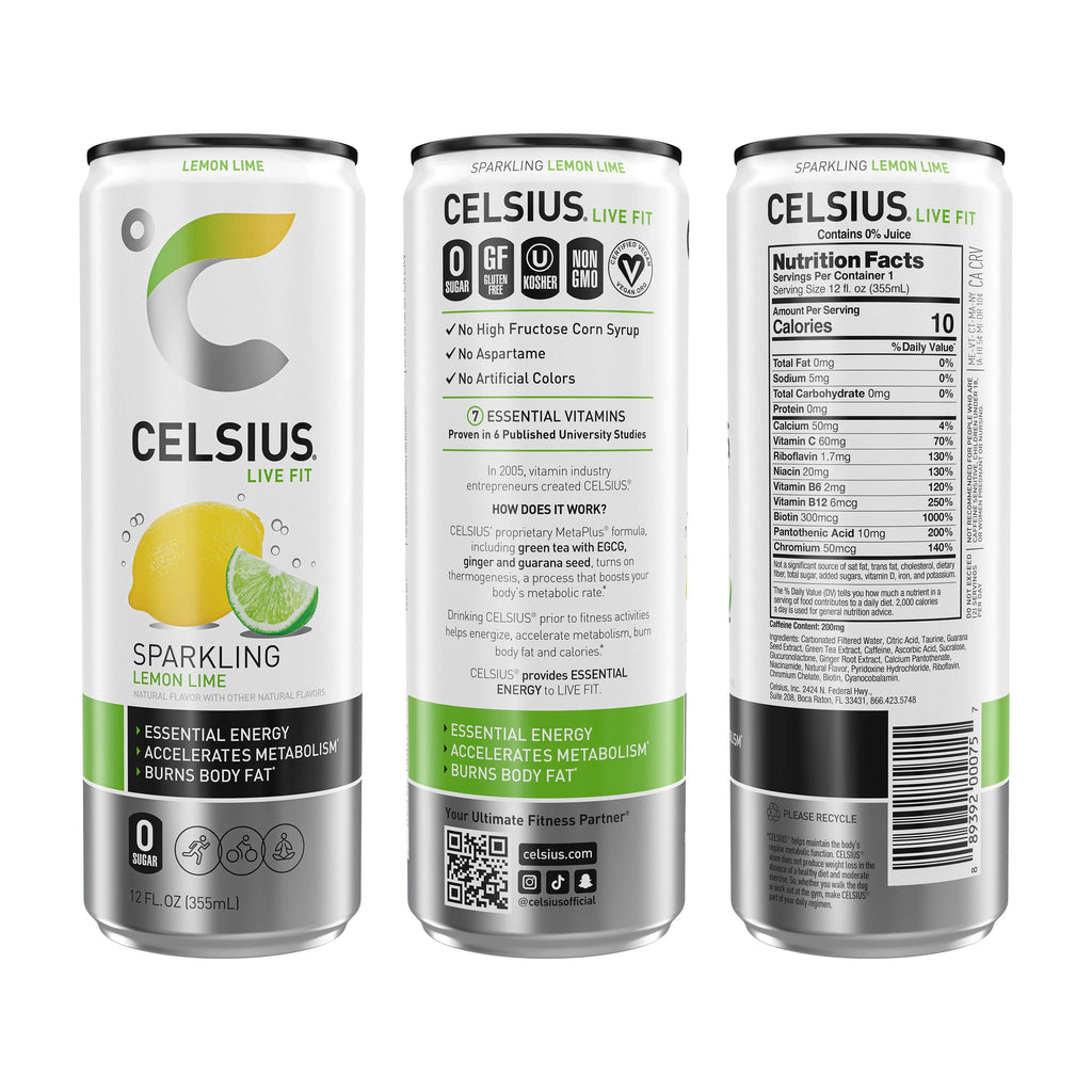 CELSIUS Sparkling Space Variety Pack, Functional Energy Drink, 12 fl oz, 12-Pack T823