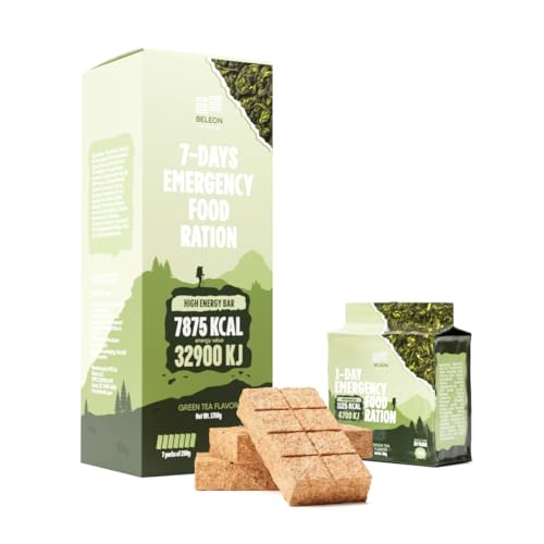 Emergency Food Supply 7-Day Chocolate Biscuit Bars Survival Kit A231664