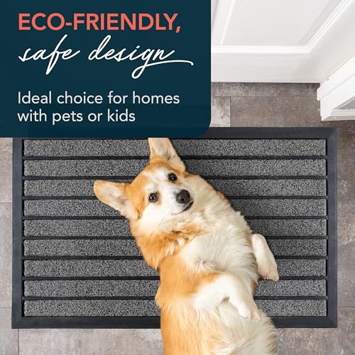 ubdyo Extra Durable Door Mat Non-Slip Outdoor Entrance 30" x 17" Bright Brown W5648