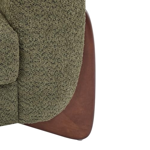 Christopher Knight Home Almab 82" Boucle 3-Seater Sofa, Wood Frame, Caramel Brown L227