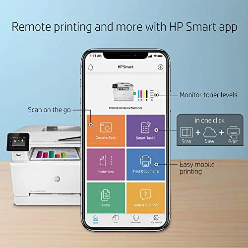 HP LaserJet M283fdw MFP Color Multifunction Laser Printer E89360