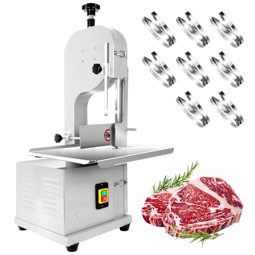 2000W Commercial Bandsaw Machine with Stainless Table, Electric Bone Saw for Meat H14037