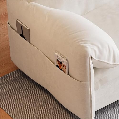 Queen Size Futon Sofa Bed with 2 Pillows, Blue V9731