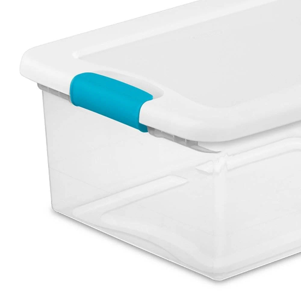 Sterilite 15-Qt Clear Stackable Storage Box Container Y177512