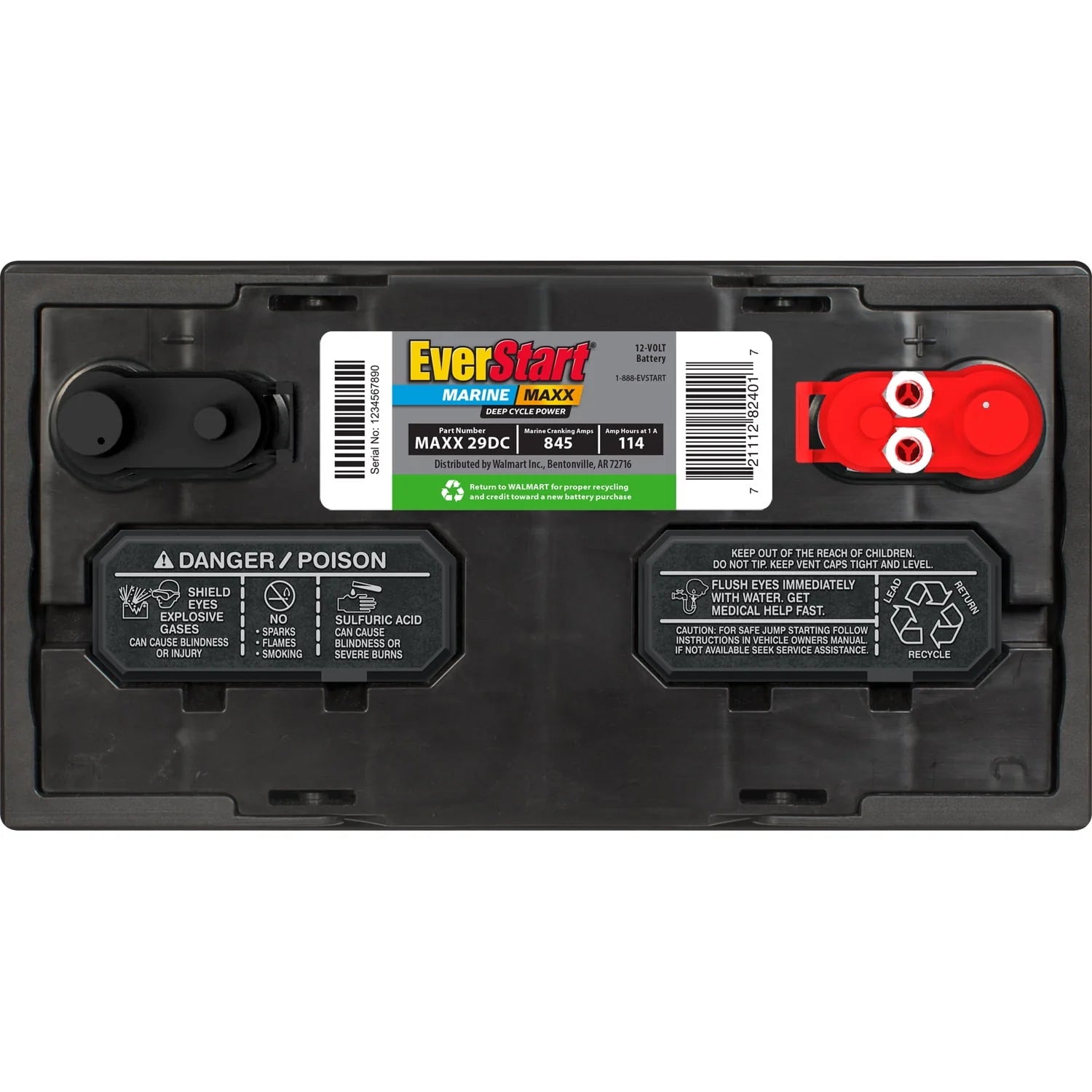 EverStart Maxx Marine Battery Group Size 29DC 12V 845 CCA X665458
