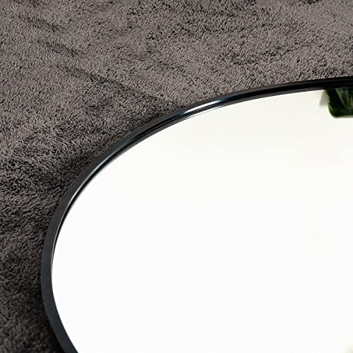 Arched Floor Mirror 58"x18" Full Length with Stand, Aluminum Frame, Black S856658