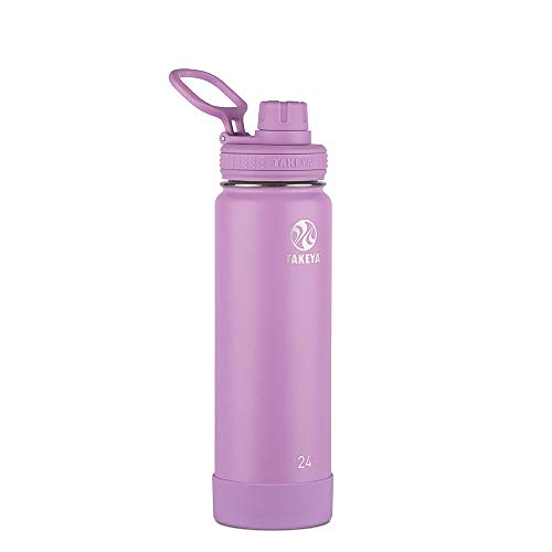 Takeya Actives Water Bottle with Spout Lid, 18 oz, Midnight Blue W579
