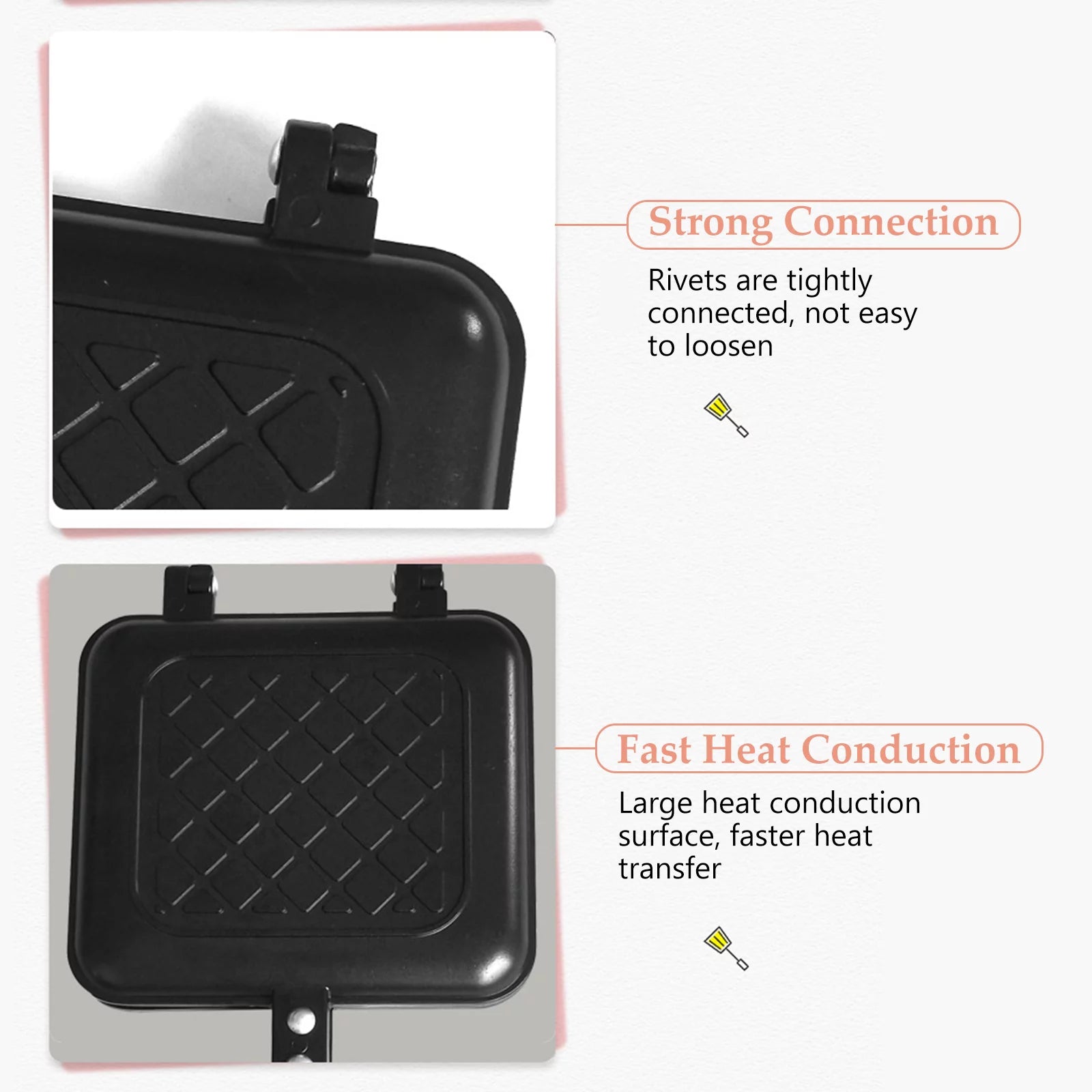 Pinnaco Toasted Sandwich Maker with Non-stick Plates V4962