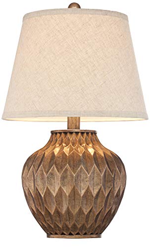 360 Lighting Buckhead Modern Accent Table Lamp 22" Warm Bronze Brown L3535