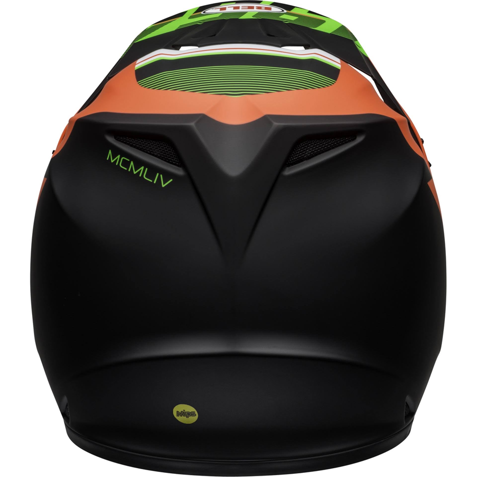 Bell MX-9 MIPS Strike Helmet Infrared/Green/Black G317