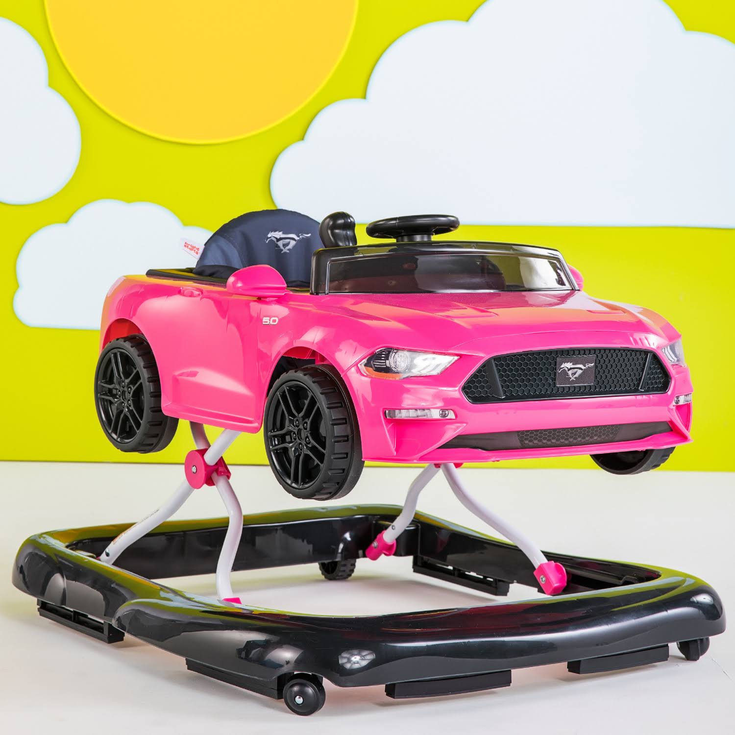Bright Starts Ford Mustang 3 Ways to Play Walker Pink C7741