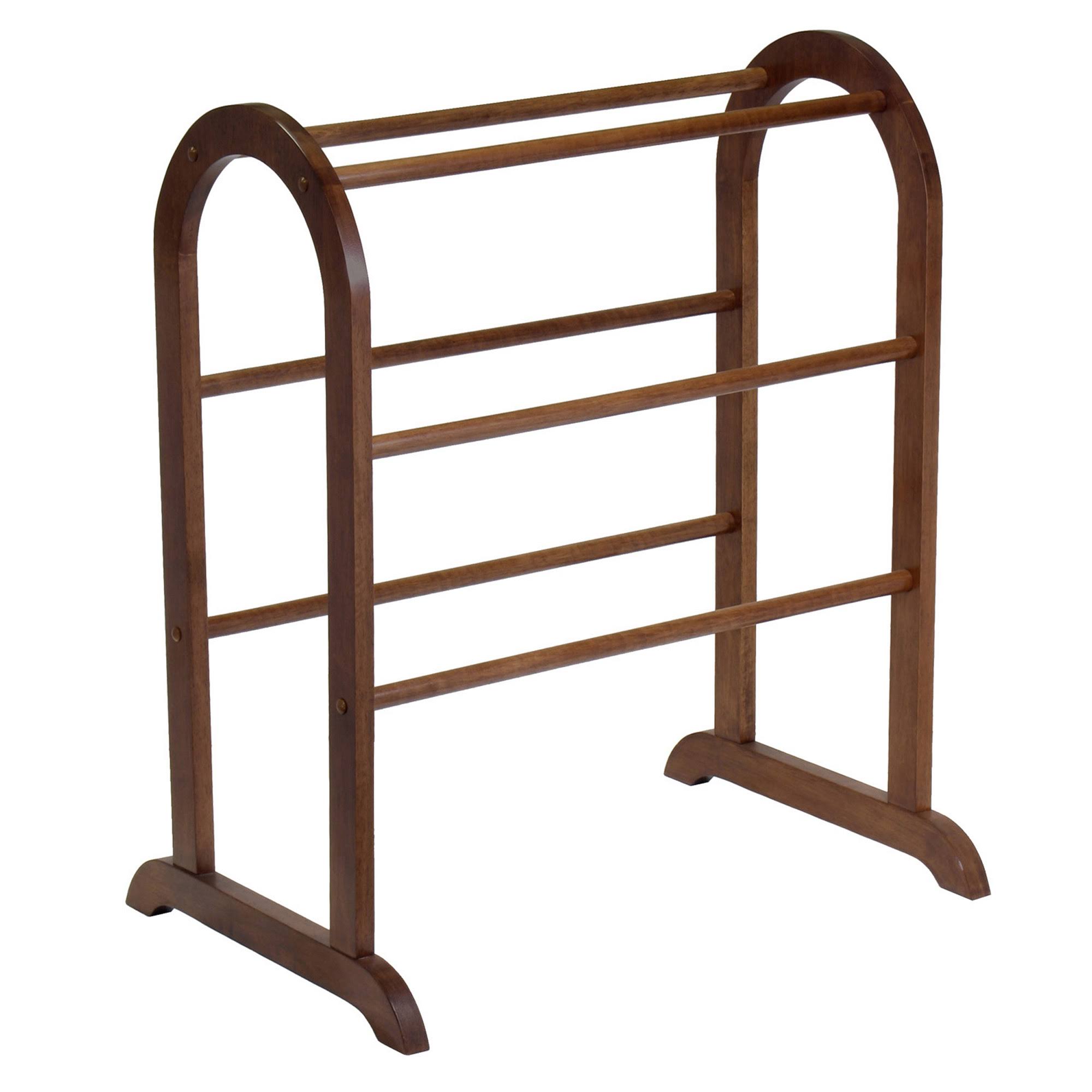 Winsome Wood Quilt Rack Walnut - Megean