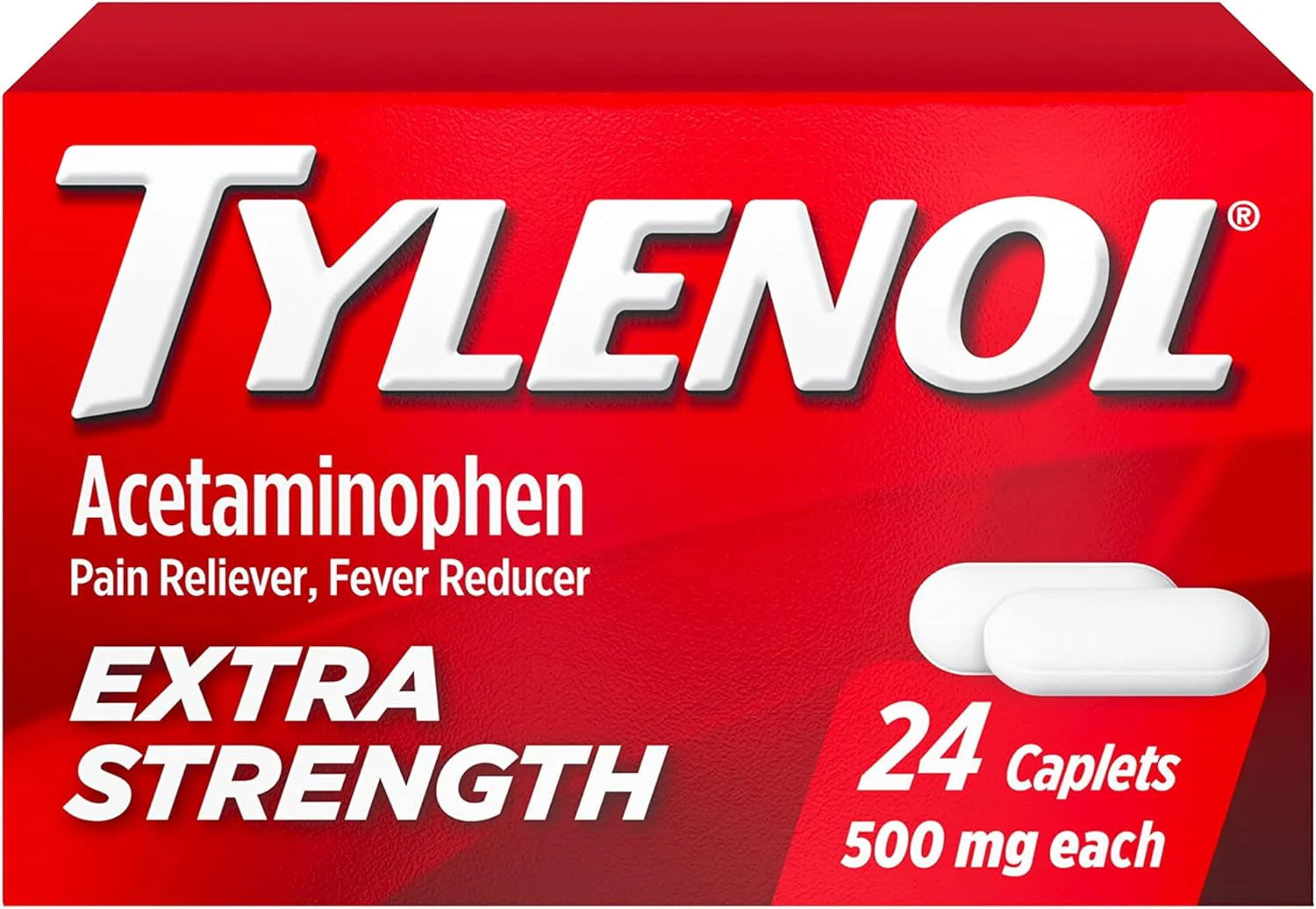 Tylenol Extra Strength Caplets with 500 mg Acetaminophen, 100 Ct