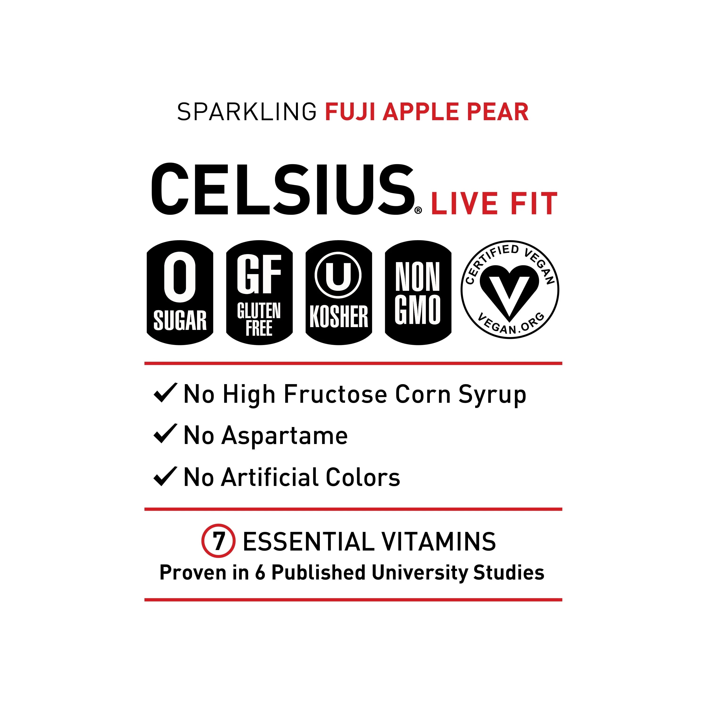CELSIUS Sparkling Space Variety Pack, Functional Energy Drink, 12 fl oz, 12-Pack T823