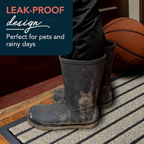 ubdyo Extra Durable Door Mat Non-Slip Outdoor Entrance 30" x 17" Bright Brown W5648