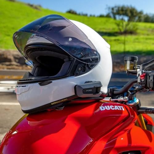 Cardo PACKTALK Edge Motorcycle Bluetooth Headset Intercom - Single Pack, Black P84142