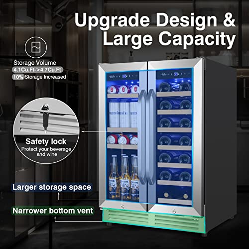Electric Humidor Cabinet 35L with Digital LED Screen and Humidity Control C6096