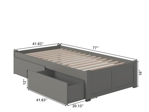 AFI Concord Platform Bed with Storage Drawers J78151