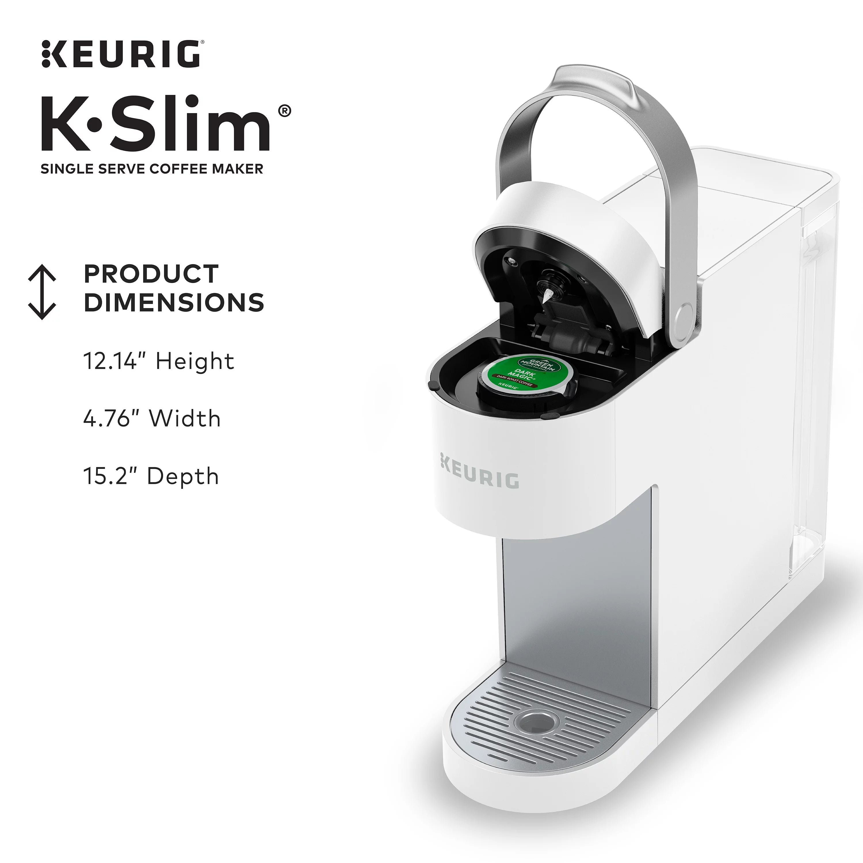 Keurig K-Slim Single-Serve K-Cup Pod Coffee Maker, Black W853