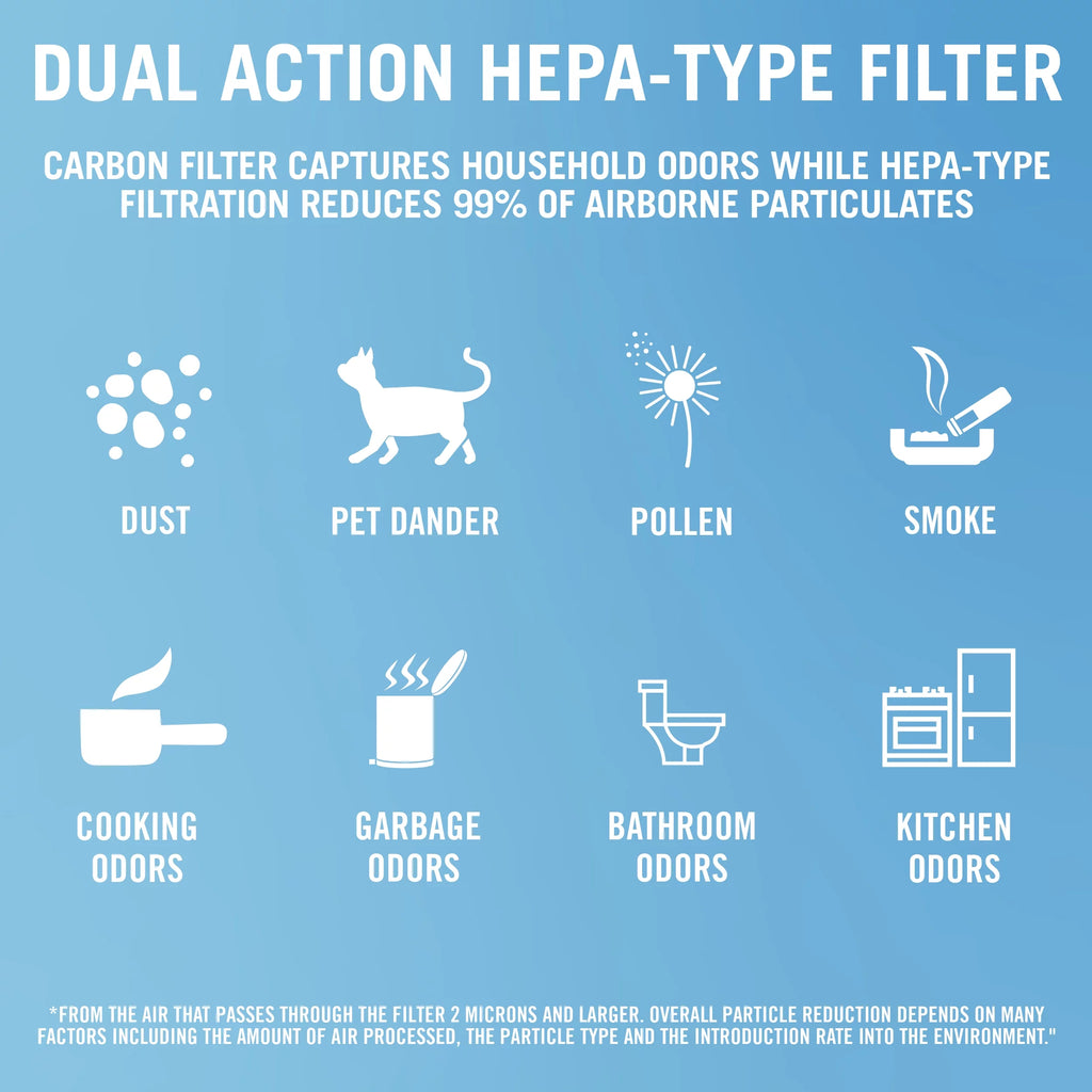Febreze Tabletop HEPA-Type Air Purifier FHT170W White W64473