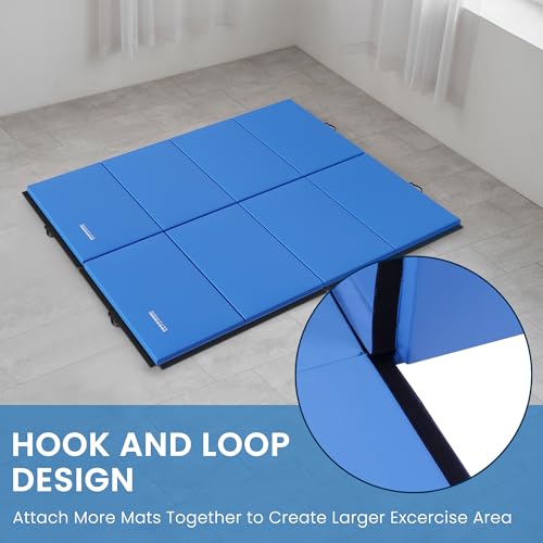 Folding Exercise Gymnastics Mat 2" Thick with Carrying Handles F717