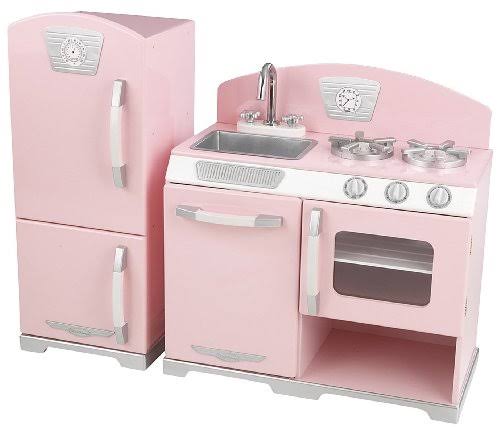 Kidkraft Retro Kitchen and Refrigerator Pink M2027
