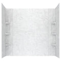American Standard Ovation 32 in. x 60 in. x 59 in. 5-Piece Glue-Up Alcove Bath Wall Set in White Marble