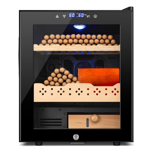 Electric Humidor Cabinet 35L with Digital LED Screen and Humidity Control C6096